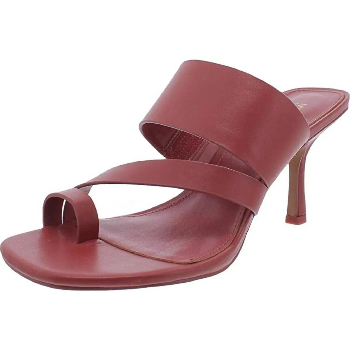 Kors Tanner Leather Kitten Heel Sandal Size 6