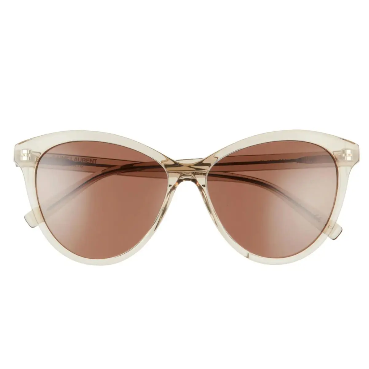 Saint Laurent 57mm Cat Eye Sunglasses in Yellow/brown R2708