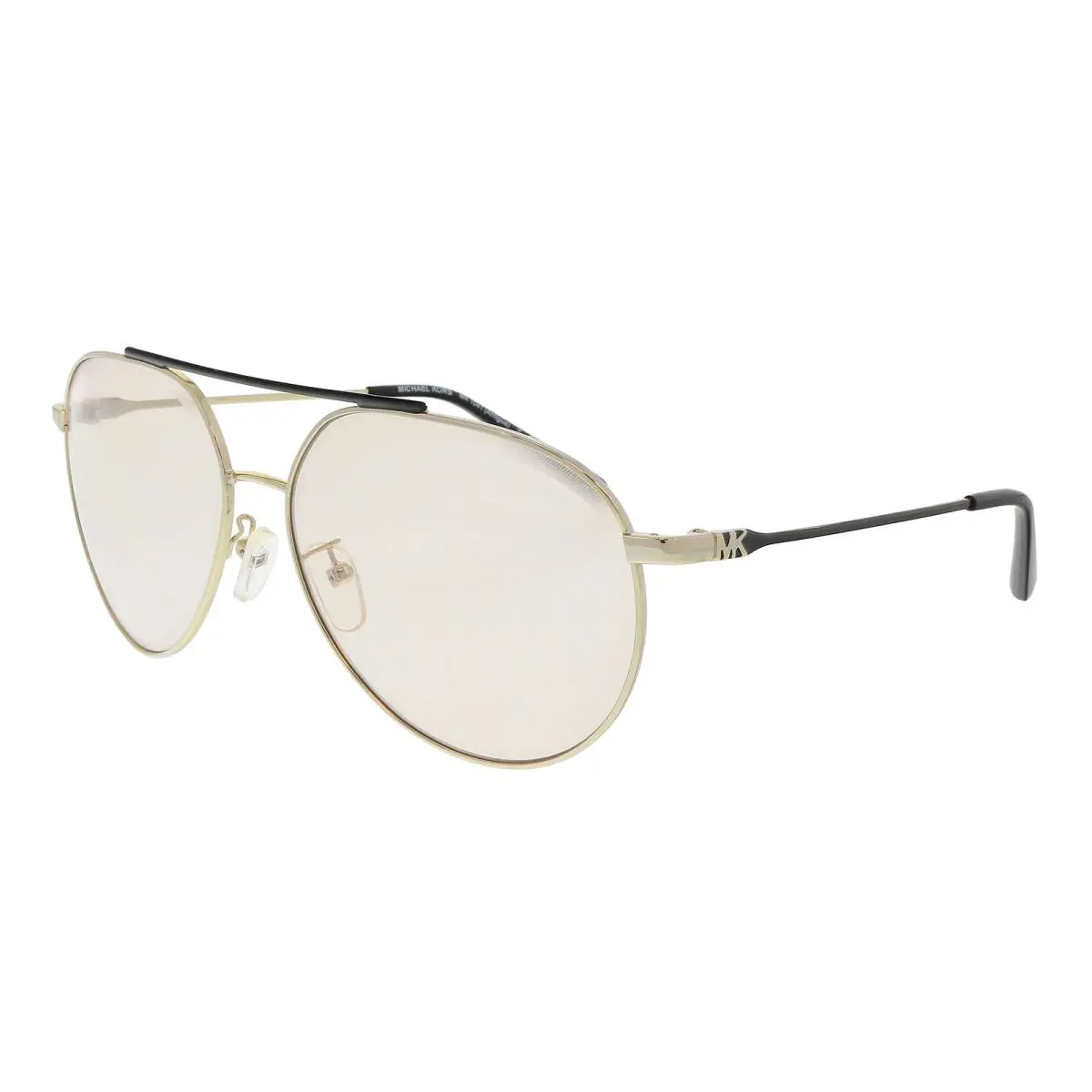 Michael Kors 0MK1041 Antigua 101473 Pale Gold Aviator Sunglasses - Gold, Frame: Gold, Lens: Rose Lens