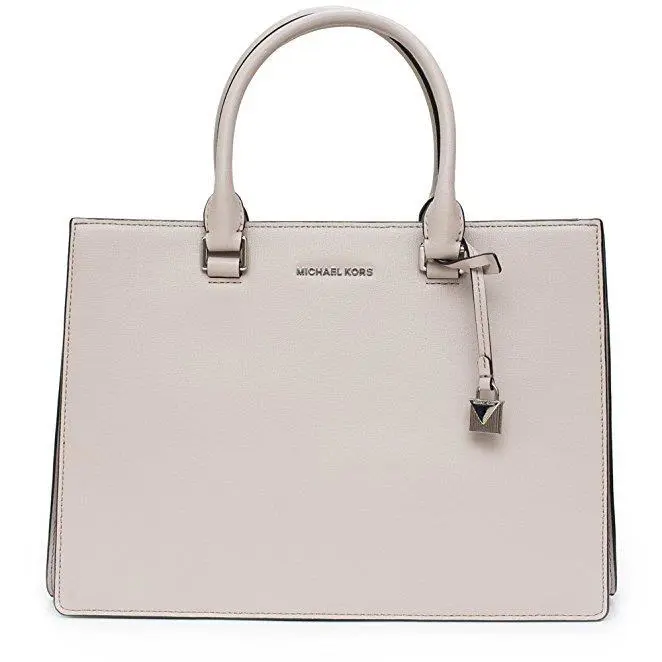 Michael Kors Women`s Satchel Medium Sutton Gusset Cement Handbag Bag