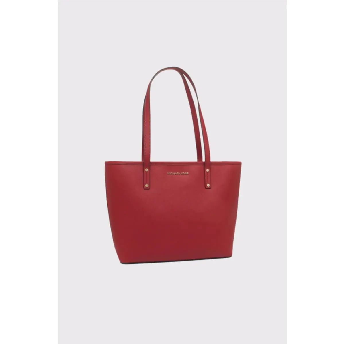 Michael Kors 35H9GTVT1L Jet Set Travel Medium Top Zipper Tote Leather Scarlet
