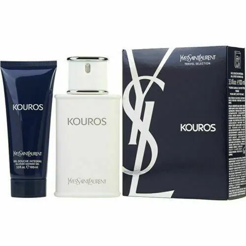 Kouros Yves Saint Laurent 2 pc Gift Set Men Edt 3.3 oz + Shower Gel