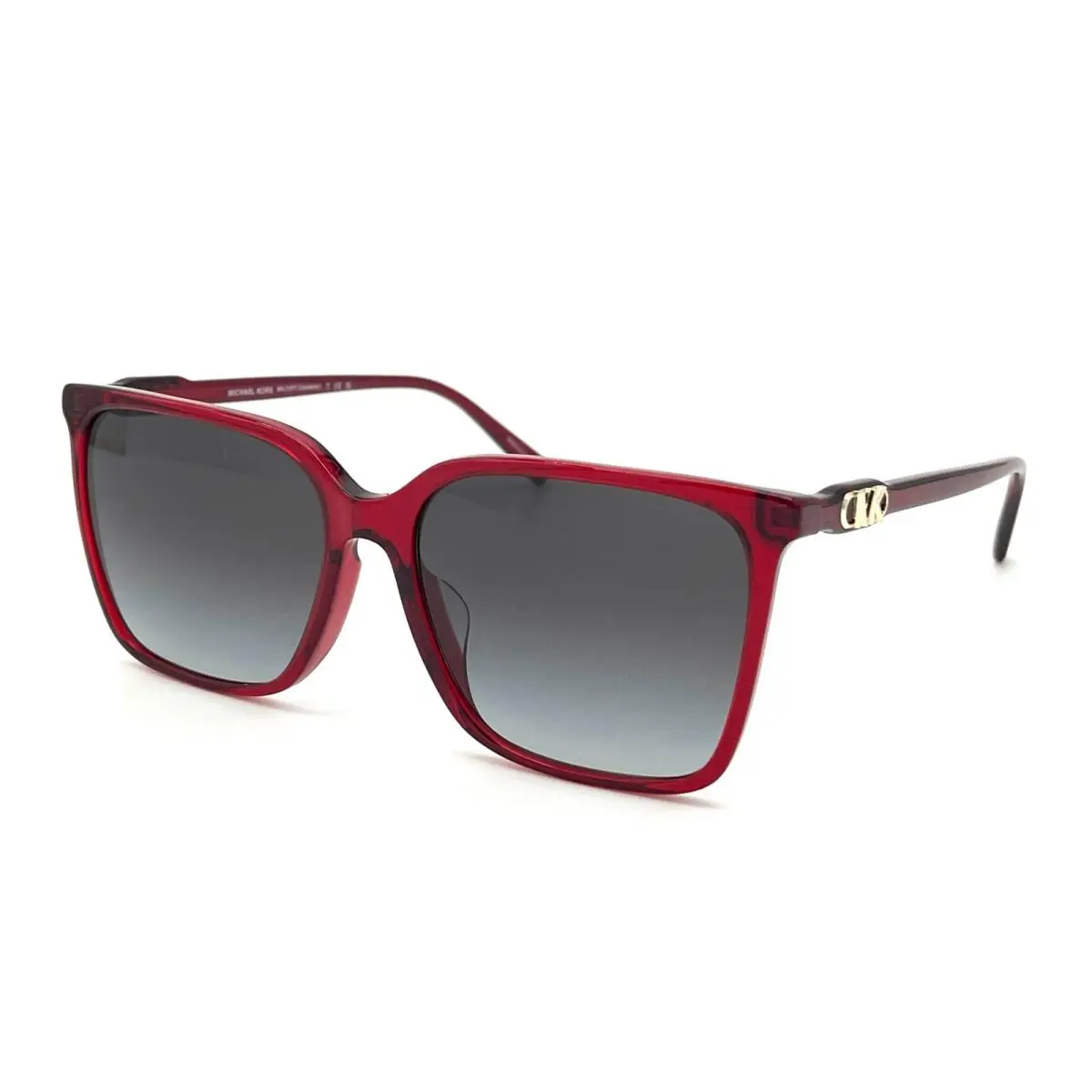 Michael Kors MK2197F 39558G Red Transparent / Dark Gray Gradient 58mm Sunglass