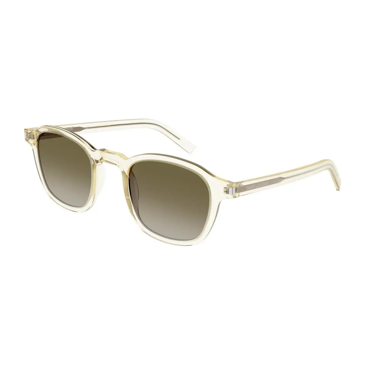 Saint Laurent SL 549 Slim Yellow/brown Shaded 007 Sunglasses - Frame: Yellow, Lens: Brown Shaded