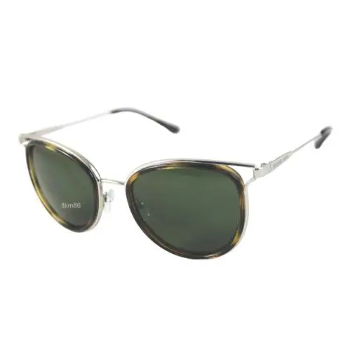 Michael Kors Havana MK1025-120071 Silver-tone Dark Tortoise / Green Sunglasses