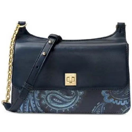 Studio Paisley Natalie Chain Navy Blue Swirl Heritage Crossbody by Michael Kors