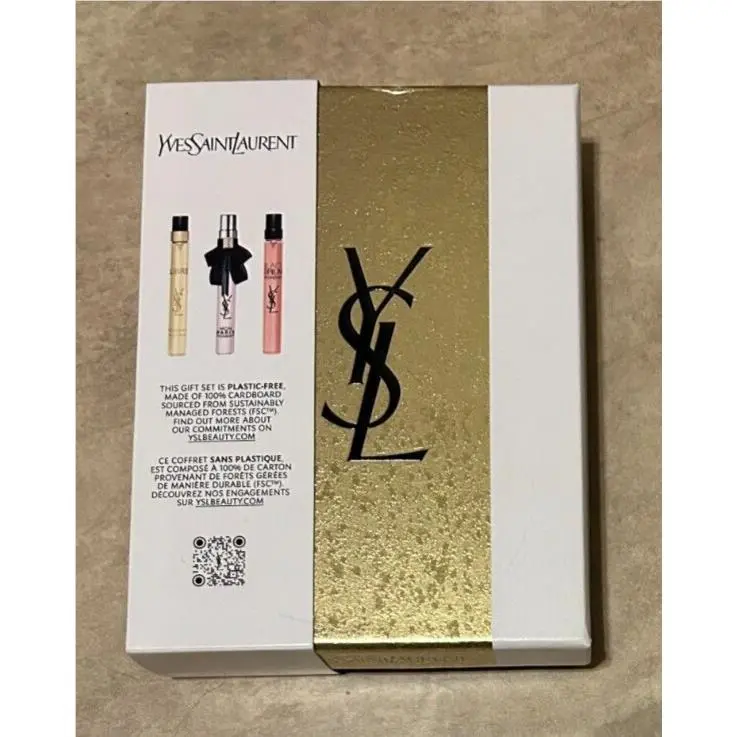 Ysl  Gift Set Eau Fe Parfum Spray Travel Trio Black Opium by Yves Saint Laurent