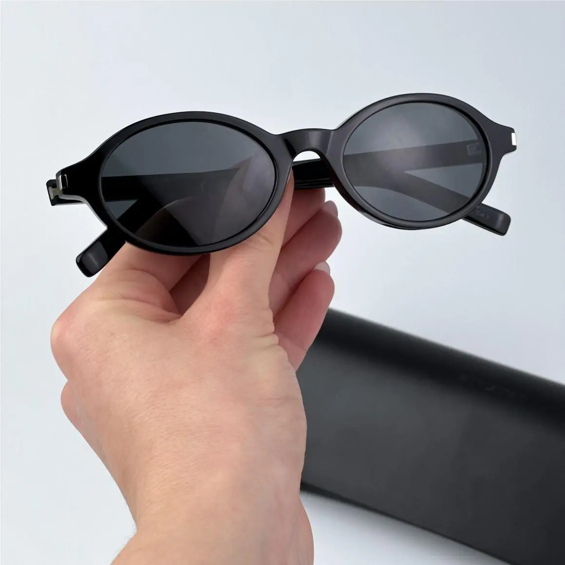 Saint Laurent Women Sunglasses Black Oval SL751 Jeanne 001 by Yves Saint Laurent