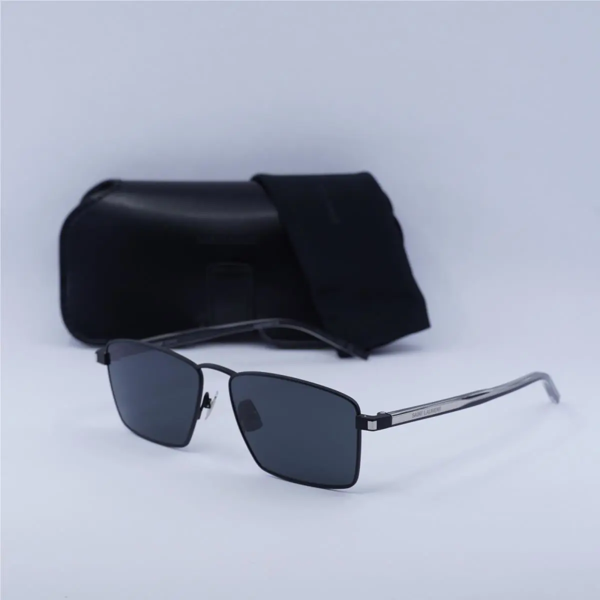Saint Laurent SL700 001 Black/silver/grey 57-15-145 Sunglasses by Yves Saint Laurent