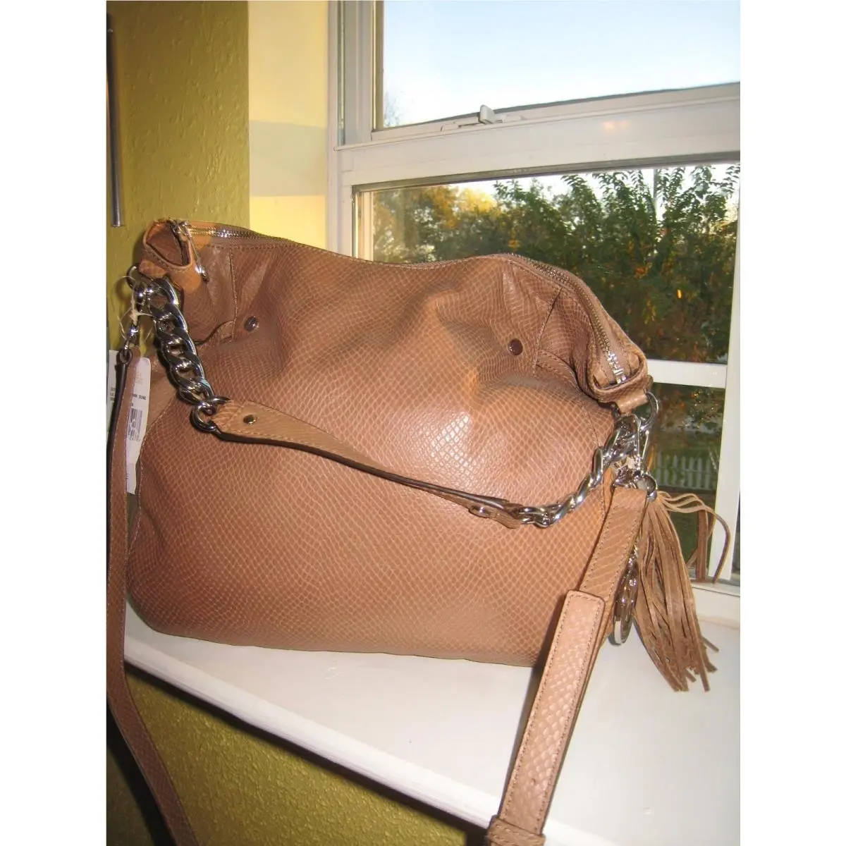 Michael Kors Megan TZ Convertible Shoulderbag Dark Dune Leather