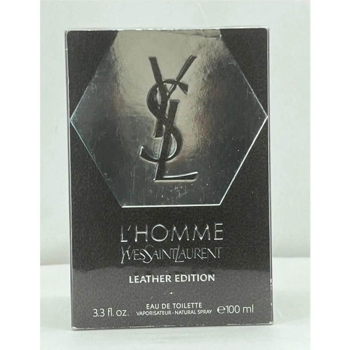 Yves Saint Laurent L`homme Edt Cologne Men Leather Edition 3.3oz Rare