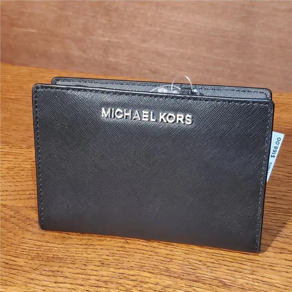 Michael Kors Two-fold Wallet Black Plain Womens 35F8STVD8L Classy