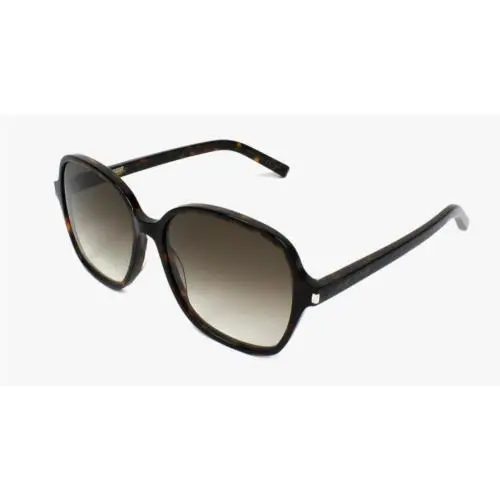 Saint Laurent Classic 8-004 Havana/brown Gradient Soft Square Women`s Sunglasses by Yves Saint Laurent