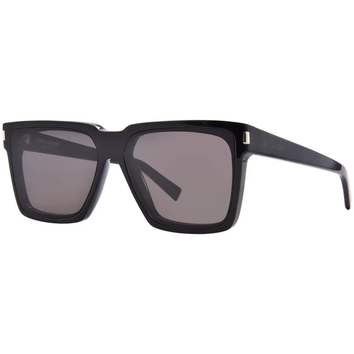 Saint Laurent SL 610 001 Sunglasses Black/black Lenses Square Shape 59mm by Yves Saint Laurent