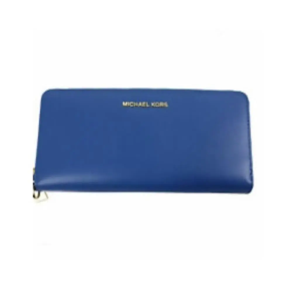Michael Kors L60231 Women`s Blue Jet Set Travel Continental Wallet