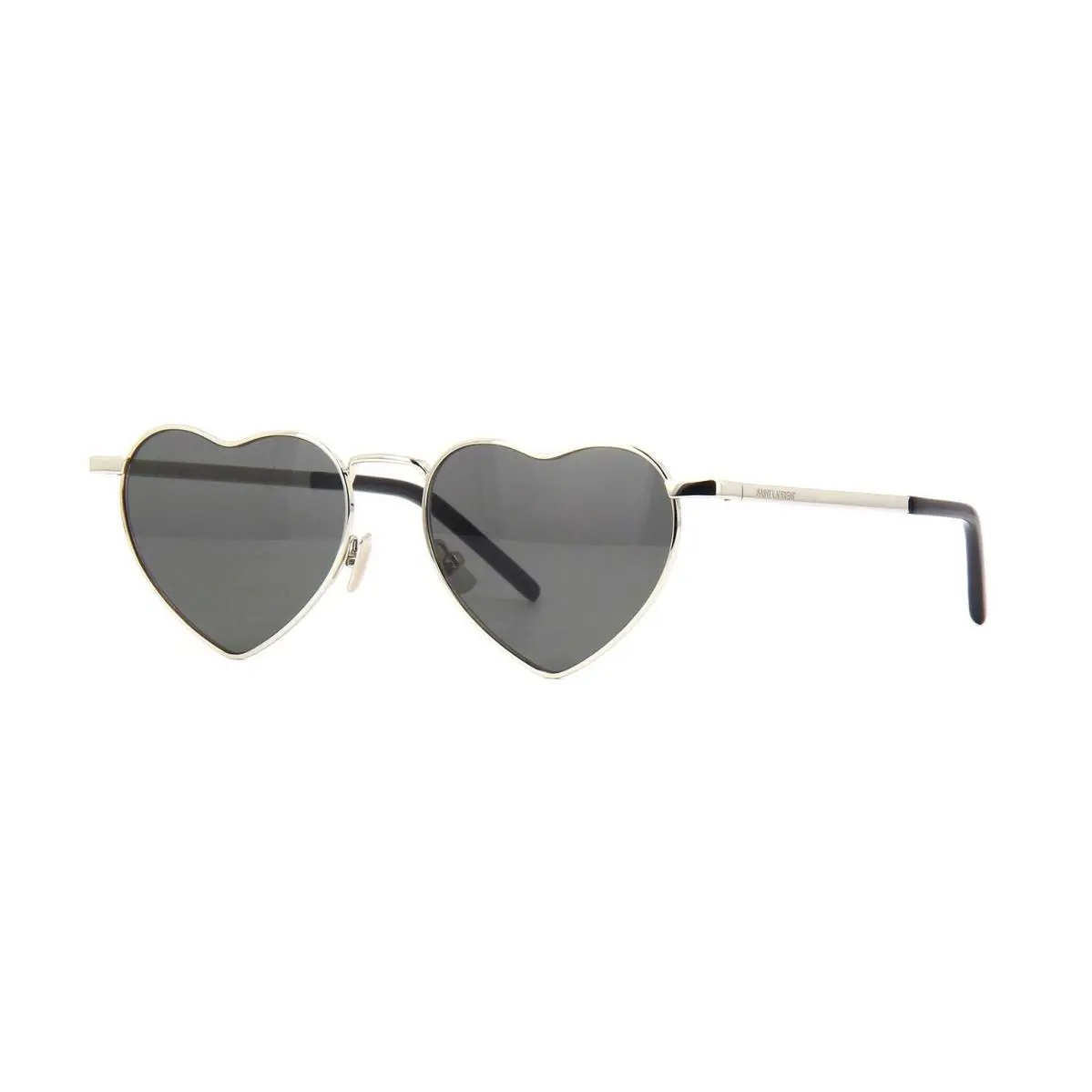 Saint Laurent SL 301 Loulou Silver/grey 001 Sunglasses - Frame: Silver, Lens: Grey