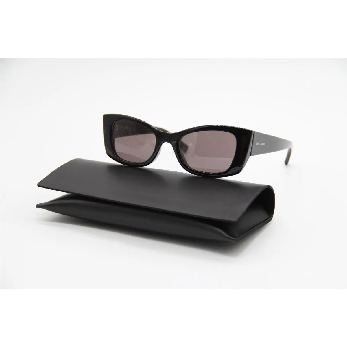 Saint Laurent SL593 001 Women Black Brown Sunglasses SL 593 by Yves Saint Laurent
