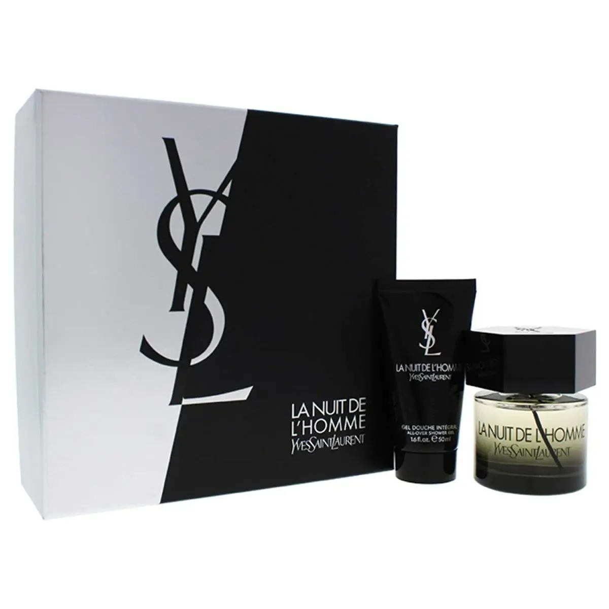 La Nuit De L`homme  2 Piece Gift Set with Edt 2.0 Oz Men Spray by Yves Saint Laurent