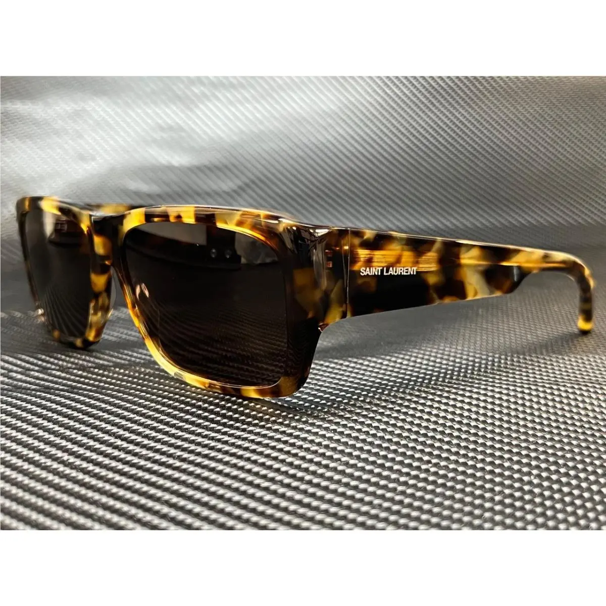 Saint Laurent SL 366 Lenny 005 Havana Rectangle Unisex 60 mm Sunglasses by Yves Saint Laurent