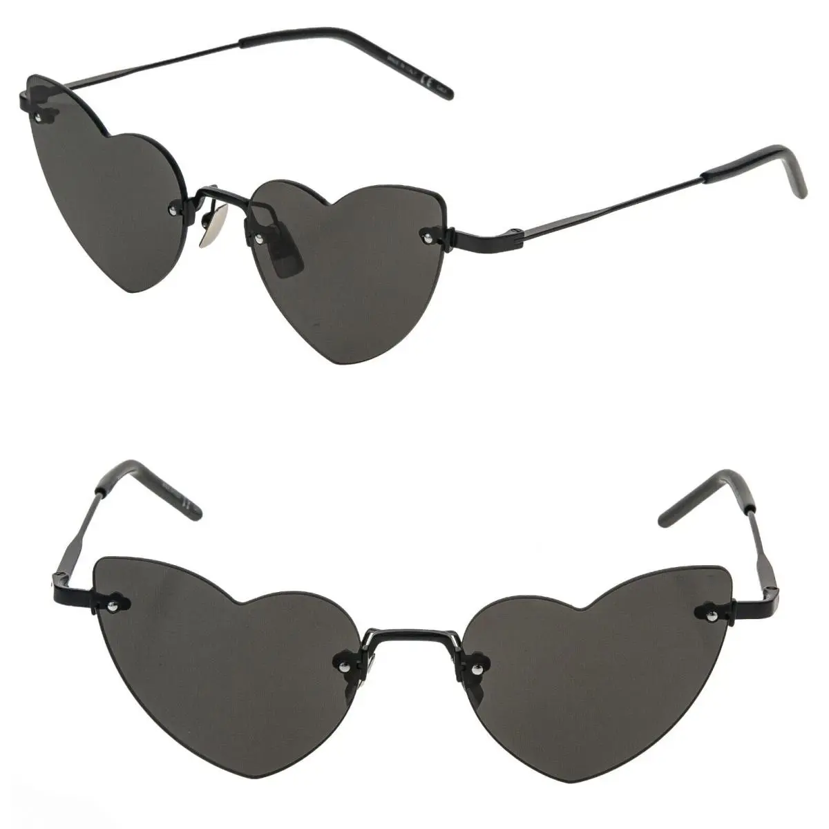 Saint Laurent Loulou 254 Ysl SL254 Black Heart Metal Sunglasses 001
