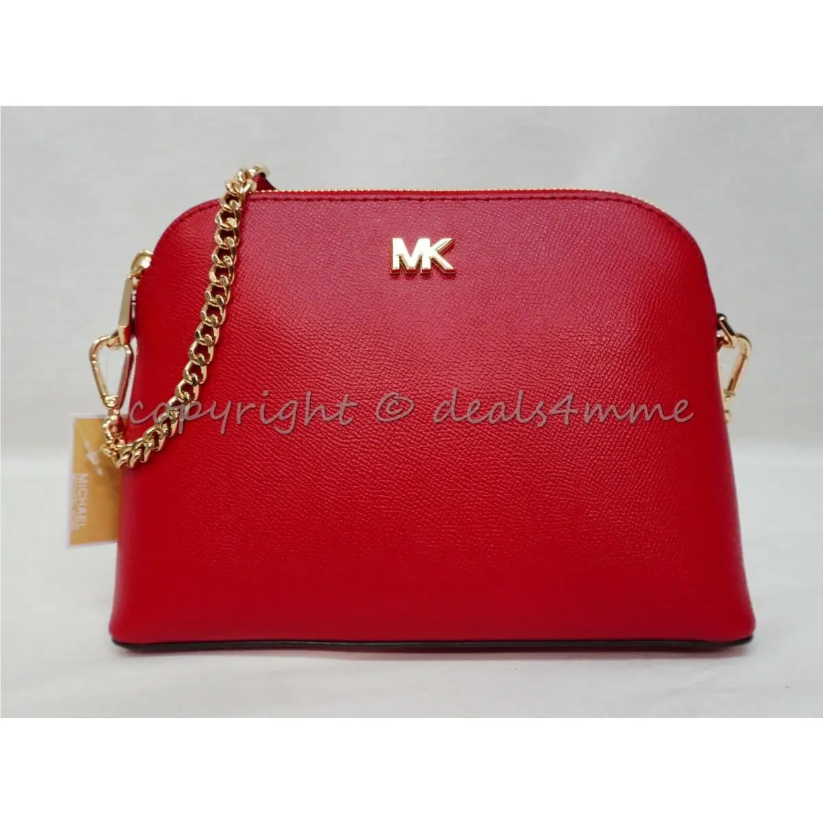 Michael Kors 32S9GF5C3L Mott Large Leather Zip Dome Shoulder Bag/crossbody Bag