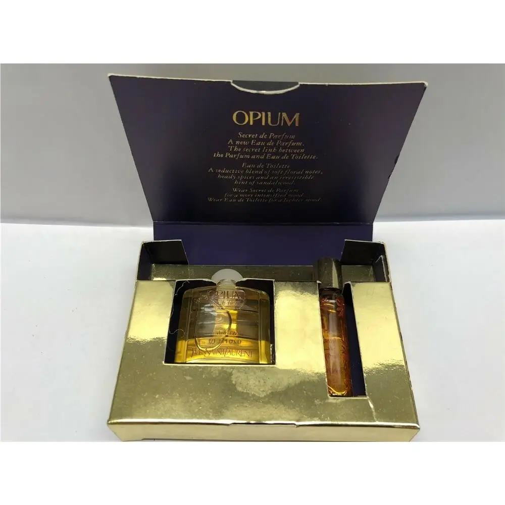 Opium Yves Saint Laurent 2pc Set Secret de Parfum Edt Old Classic Formula