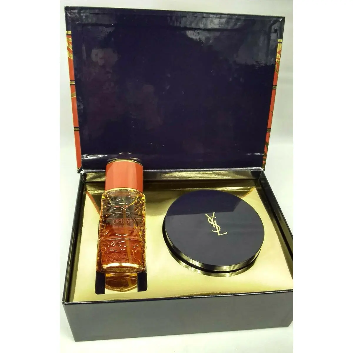 Opium Gift Box Eau de Toilette Perfumed Bath Powder 5.2oz by Yves Saint Laurent