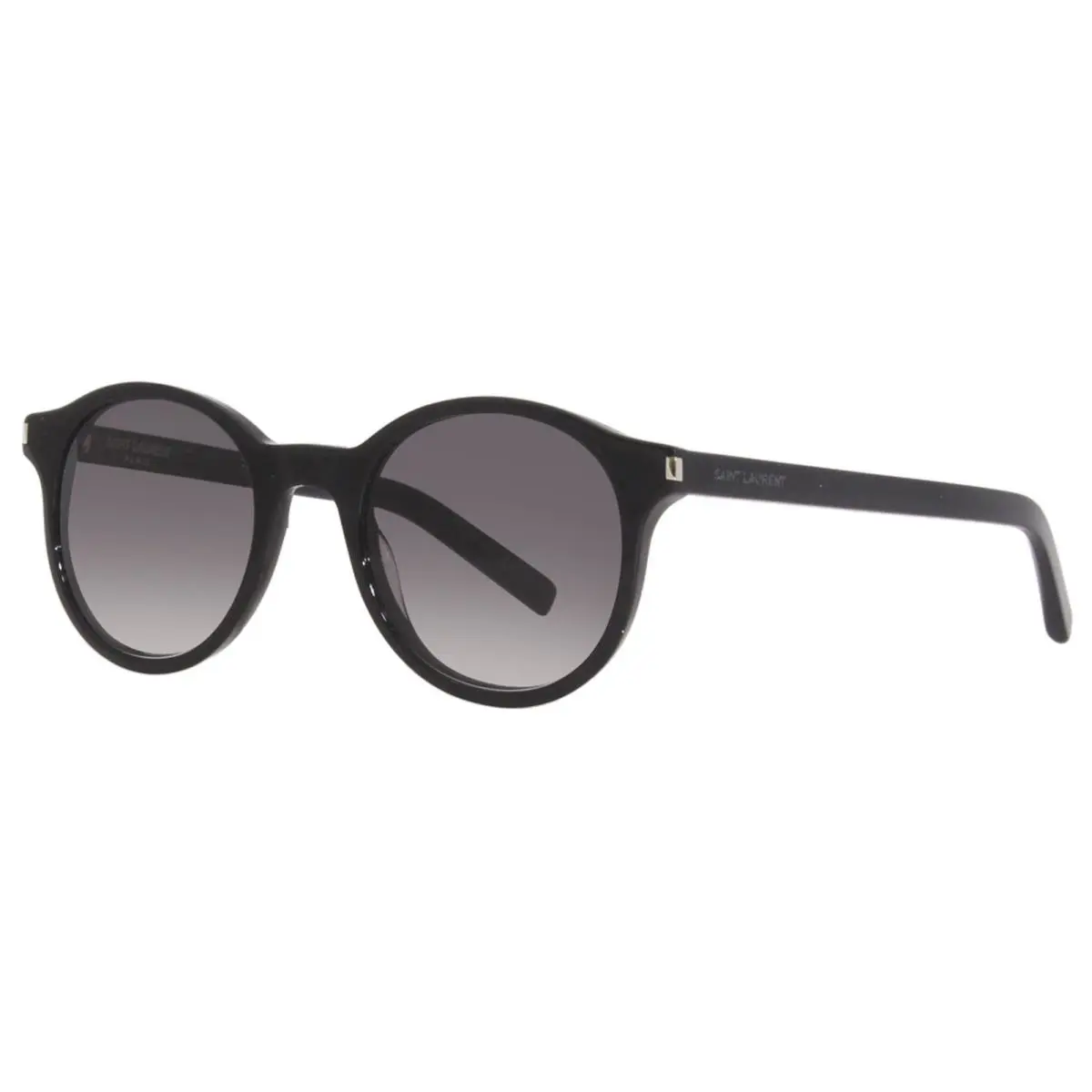 Saint Laurent SL521 001 Sunglasses Black/grey Gradient Lenses Round Shape 50mm