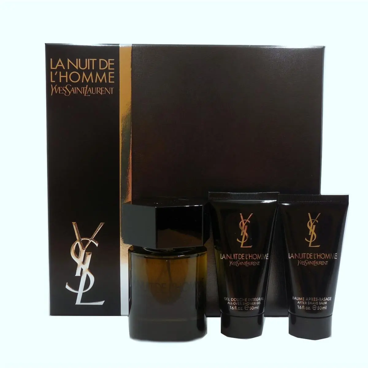 Ysl LA Nuit DE L`homme 3 Piece Gift Set Eau DE Toilette Spray 100ML NIB-L5914400 by Yves Saint Laurent