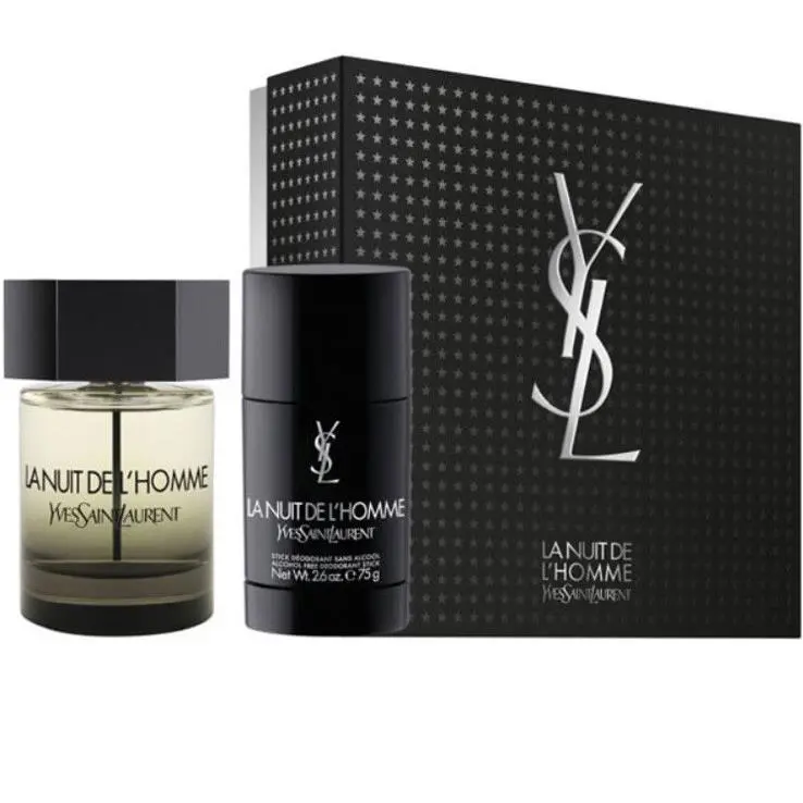 Yves Saint Laurent Ysl La Nuit 2pc Gift Set with 3.3oz Edt Spray + 2.6oz Deodorant Stick