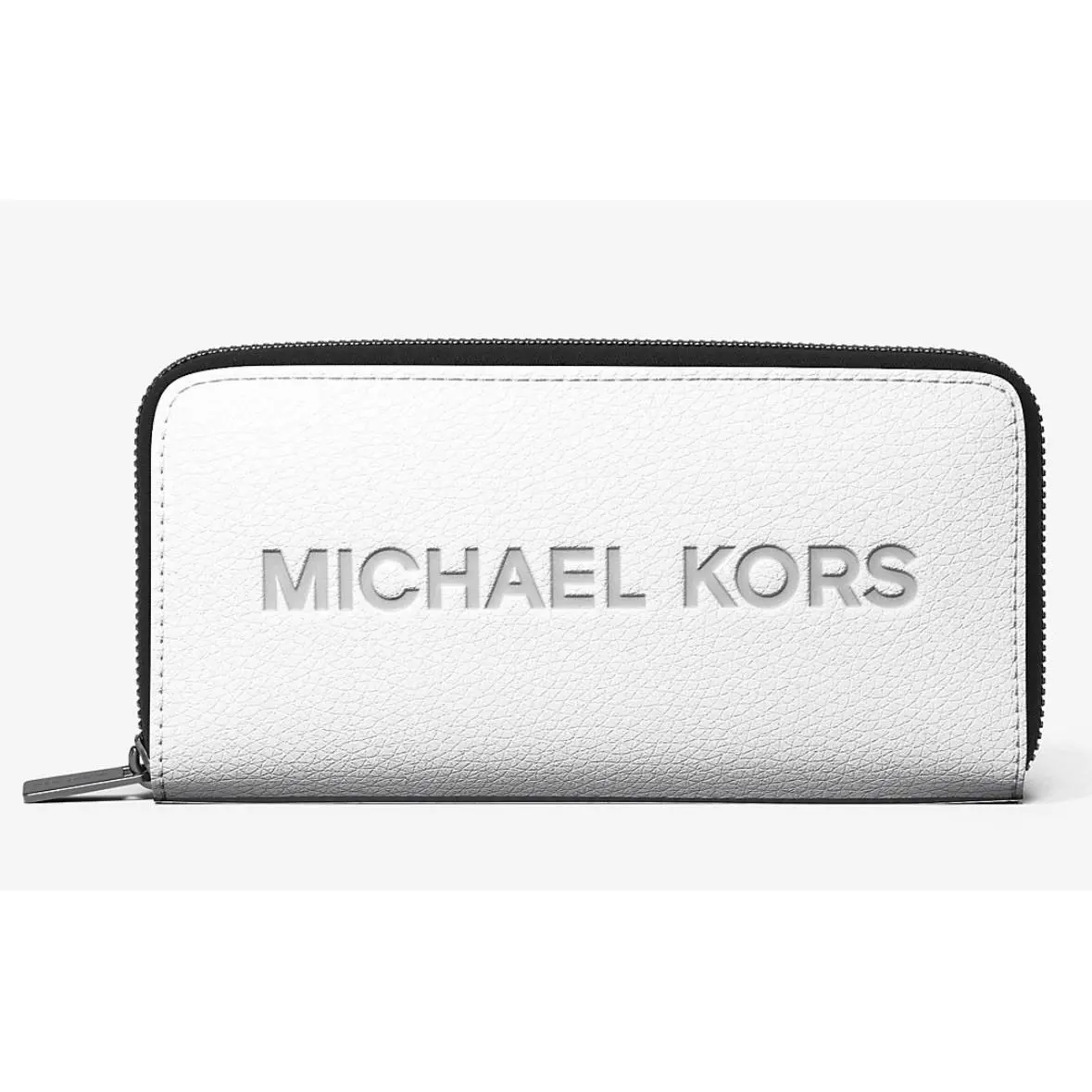 Michael Kors Cooper Pebbled Leather Smartphone Wallet White