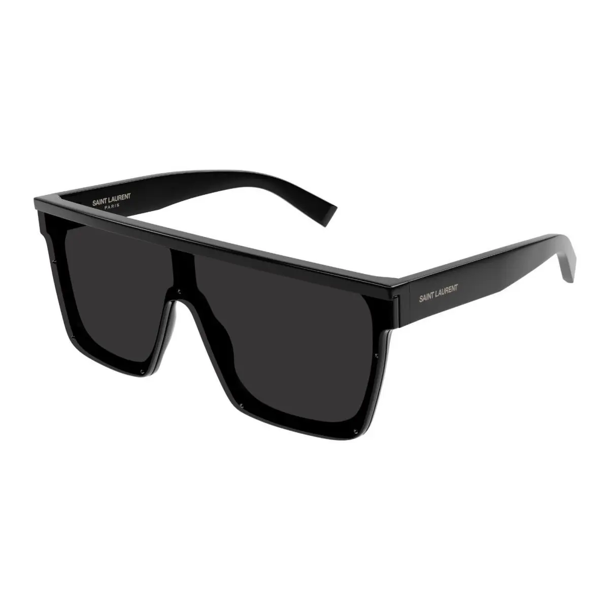 Saint Laurent SL 607 Shiny Black/grey 001 Sunglasses - Frame: Shiny Black, Lens: Grey