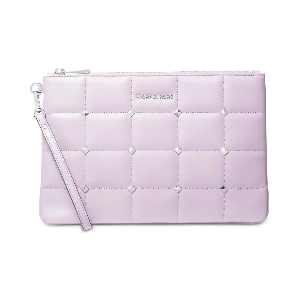 Michael Kors Jet Set Large Zip Pouch Lavender Mist 32T1SJ6M3U - Exterior: Lavender