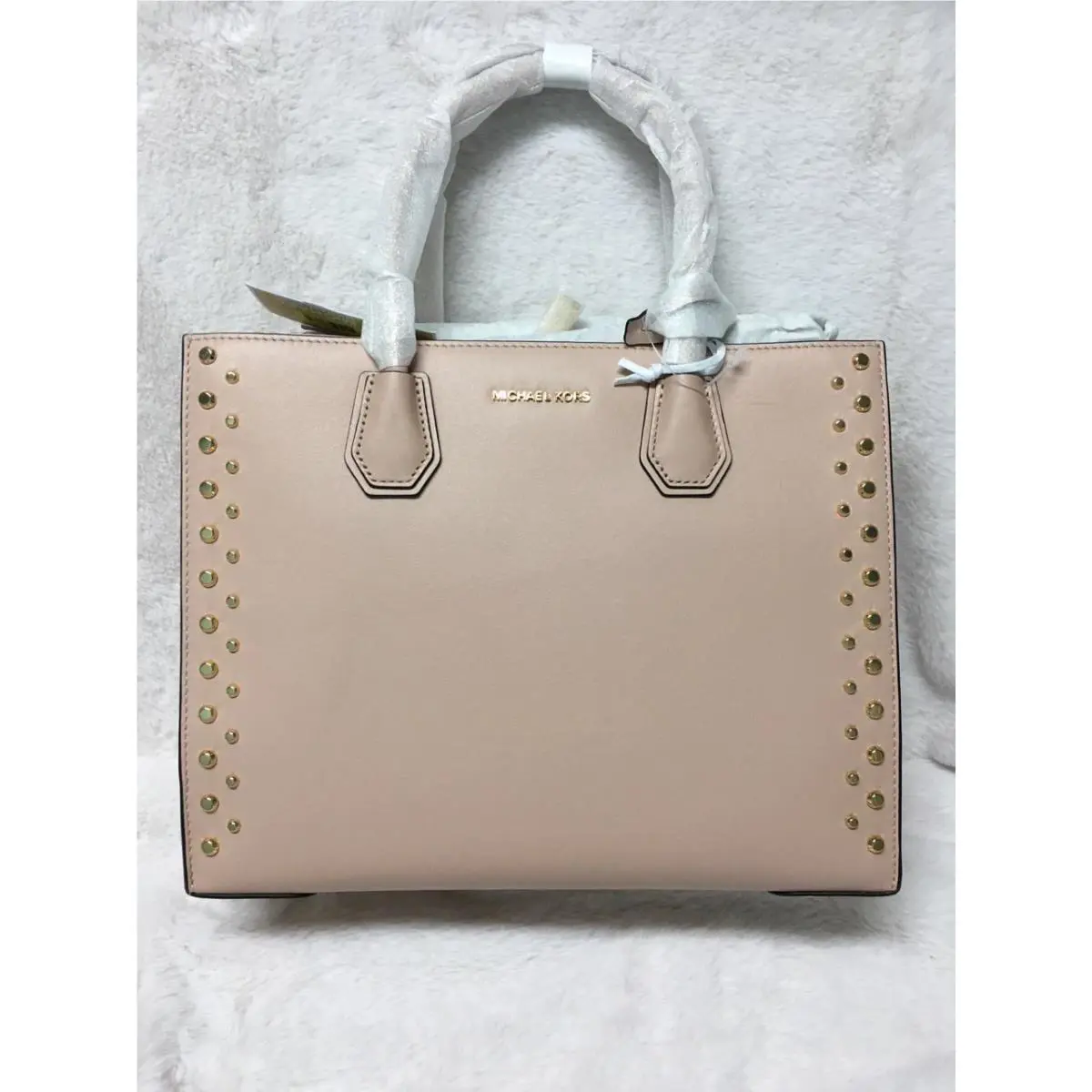 Michael Kors Studio Mercer Stud Grommet Tote Color- Ballet