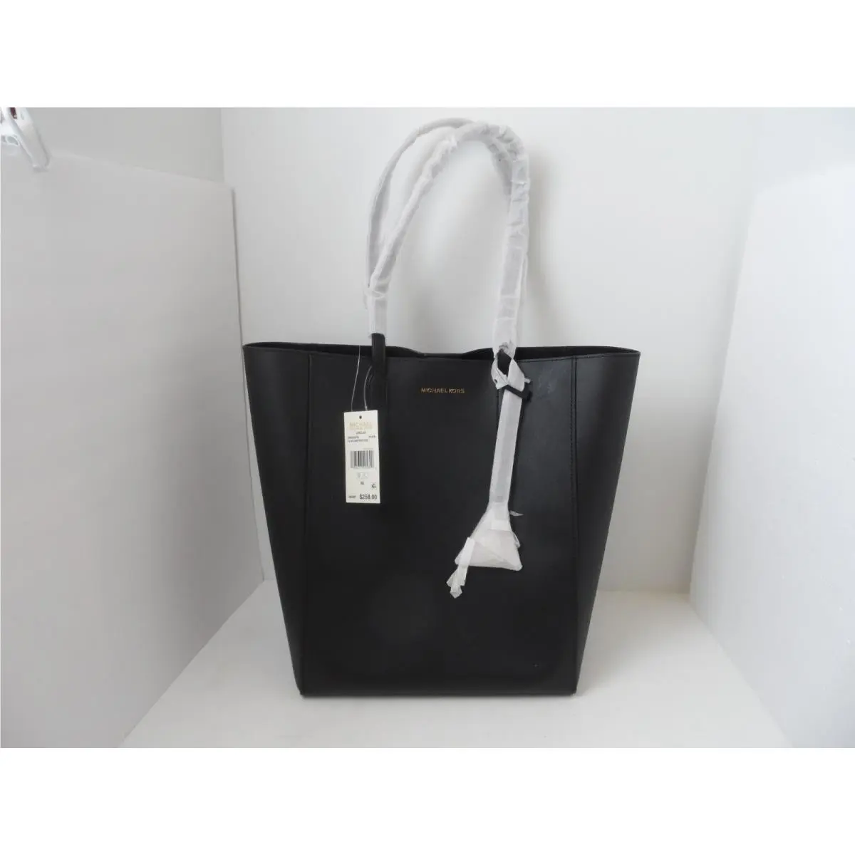 Michael Kors Black Sinclair Faux-leather Shopper Lg. Tote Shopper Bag