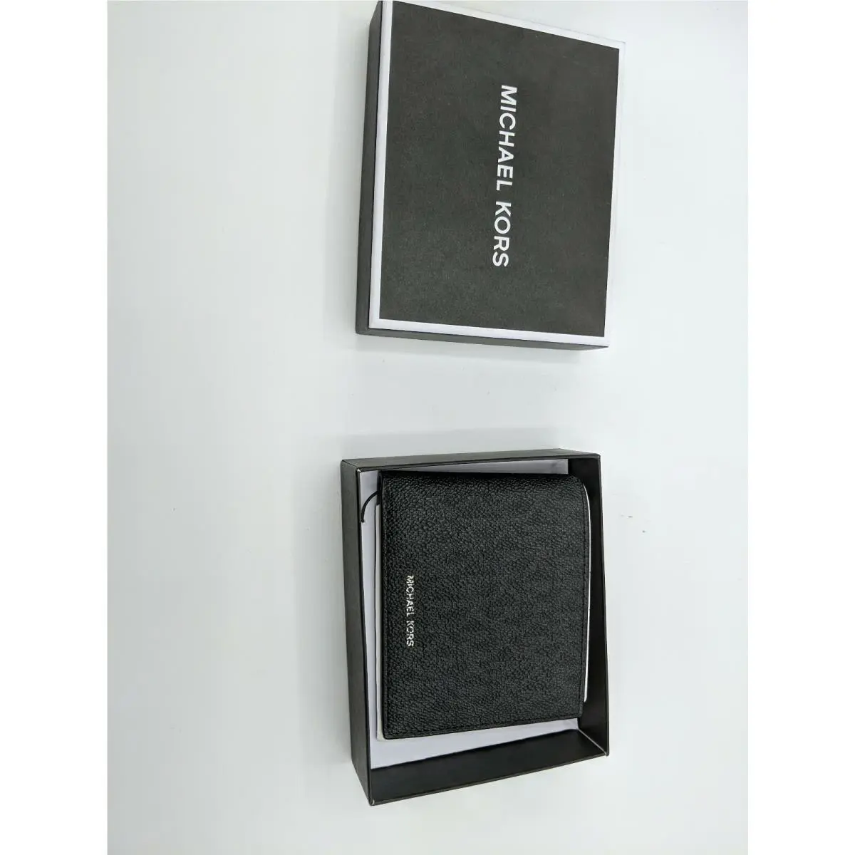 Michael Kors Slim Billfold Jet Set Black Leather Men`s Wallet