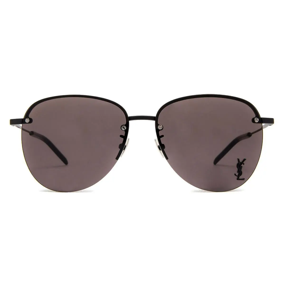 Saint Laurent SL 328/K M Sunglasses Unisex Black Aviator 61