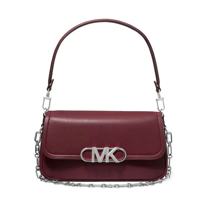Kors Parker Convertible Pouchette Shoulder Bag Merlot 220025