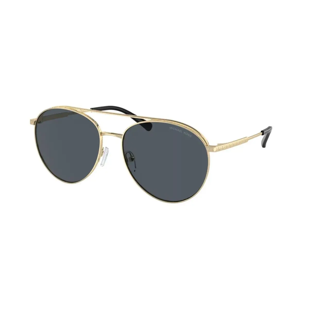 Michael Kors MK1138 101487 Arches Light Gold Grey Solid 58 mm Women`s Sunglasses