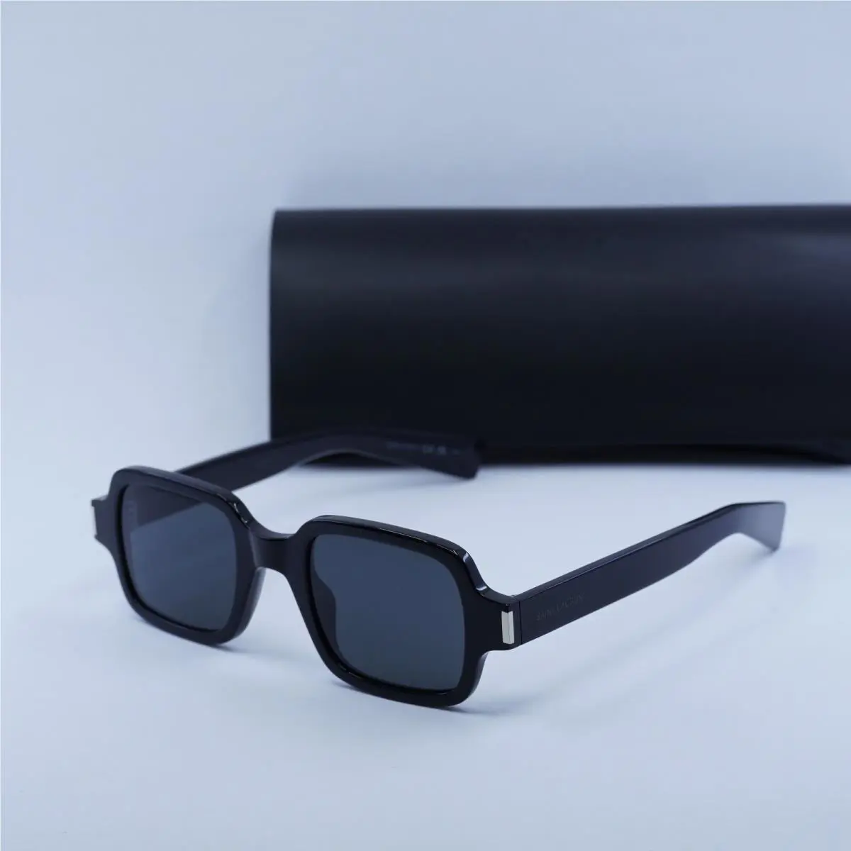Saint Laurent SL720 001 Shiny Black/grey 48-23-145 Sunglasses by Yves Saint Laurent