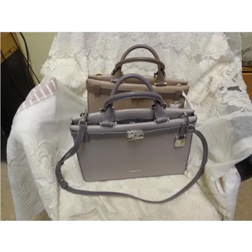 Michael Kors Titiana Truffle Grey or Mushroom Multi Medium Satchel