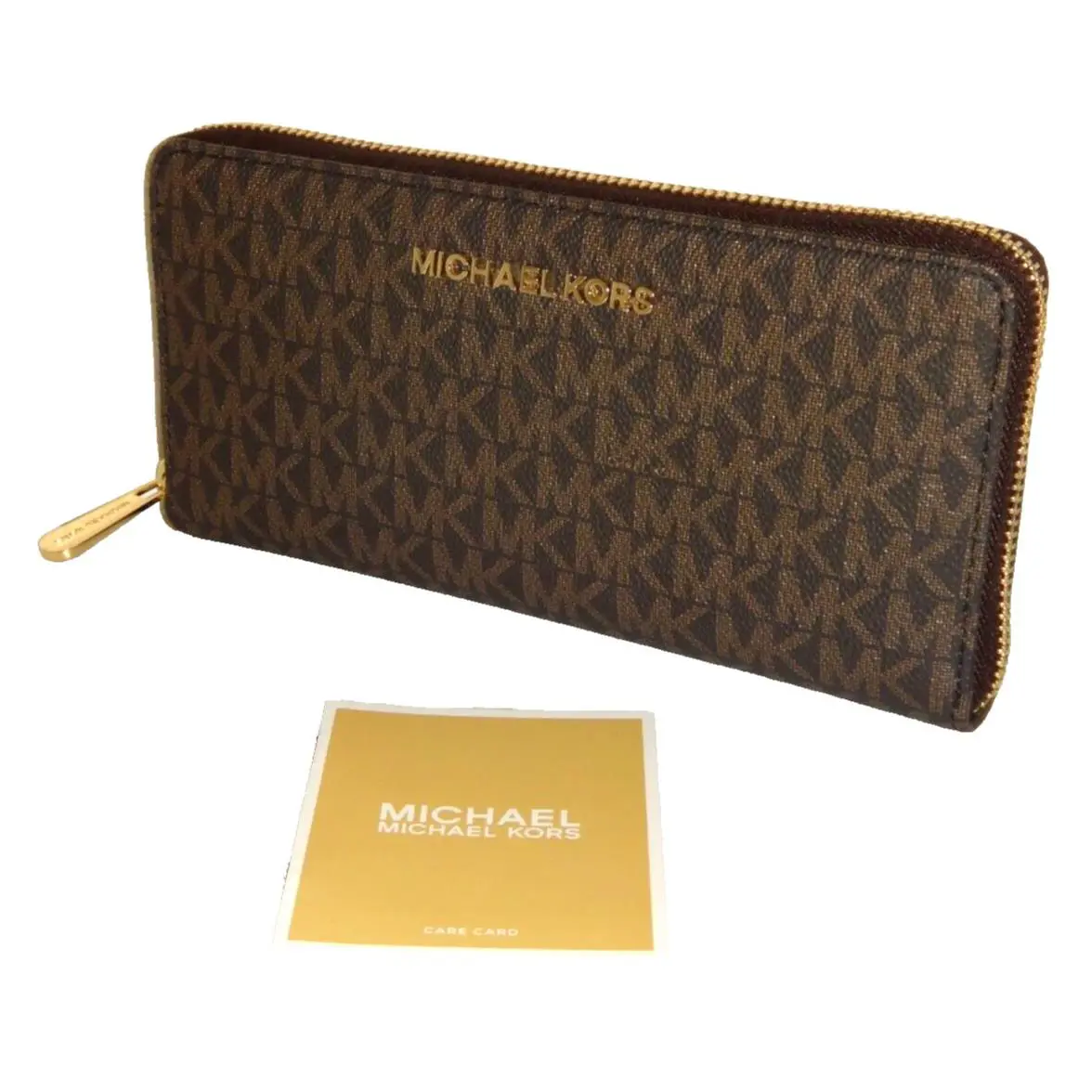 Michael Kors MK Signature Jet Set Item Brown LG ZA Continental Wallet 38F9CTTZ7B