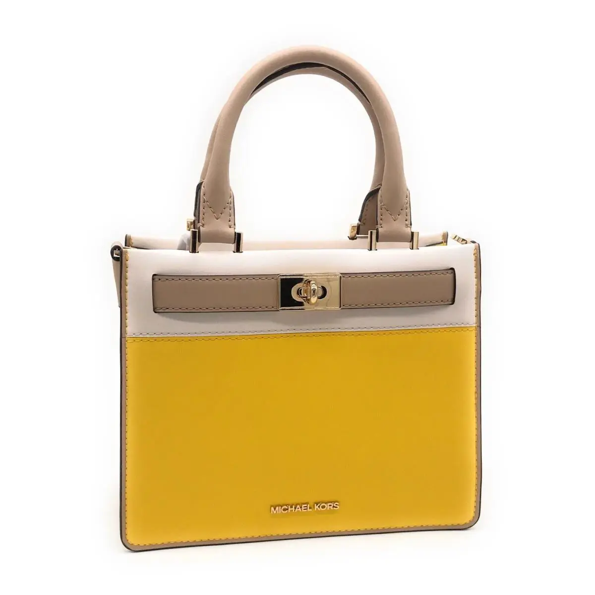 Michael Kors Tatiana Medium Convertible Messenger / Satchel Vegan Leather