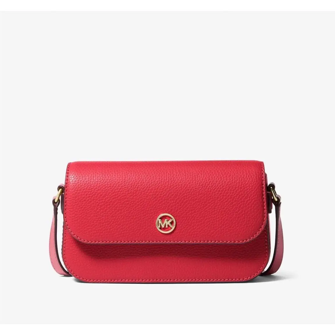 Michael Kors Small Pebbled Leather Crossbody Bag Bright Red 35F4GTVC1L