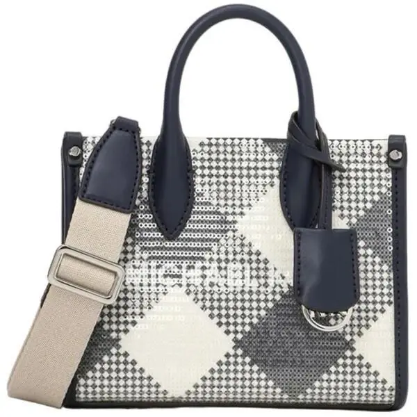 Michael Kors Mirella XS Shopper Crossbody Top Handbag Navy