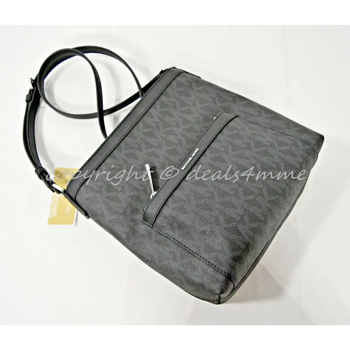 Michael Kors Morgan Medium Top Zip Messenger/shoulder/crossbody Bag Signature MK