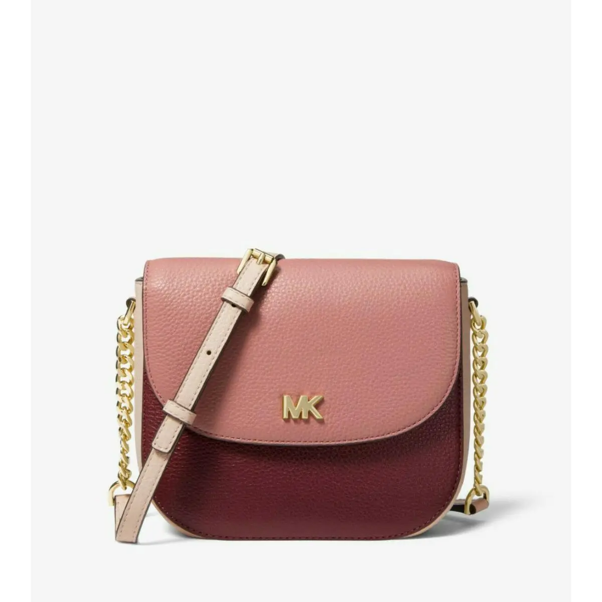 Michael Kors Mott Color-block Leather Dome Crossbody