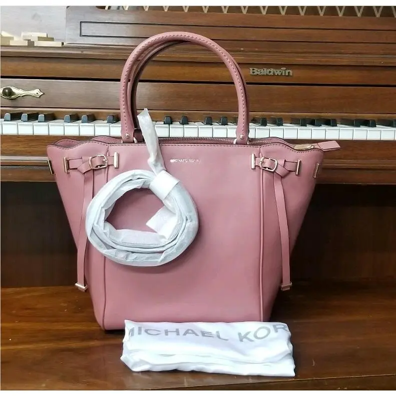 Michael Kors Amelia Small Top Zip Messenger Bag Rose