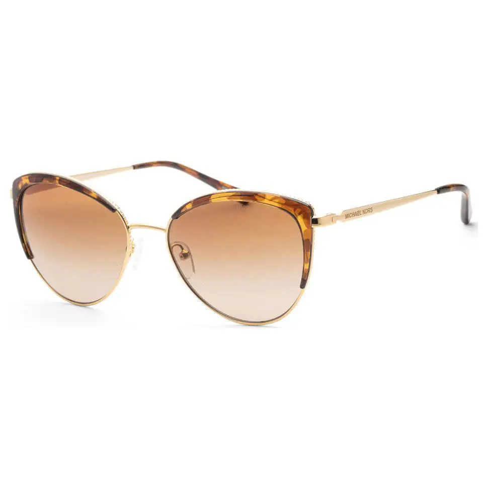 Michael Kors Women`s Gold Cat-eye Sunglasses MK1046-110013 56