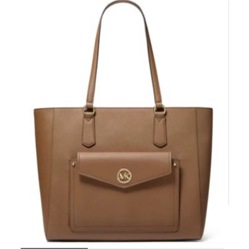Michael Kors Joey Large Saffiano Leather Pocket Tote Handbag Luggage Bag